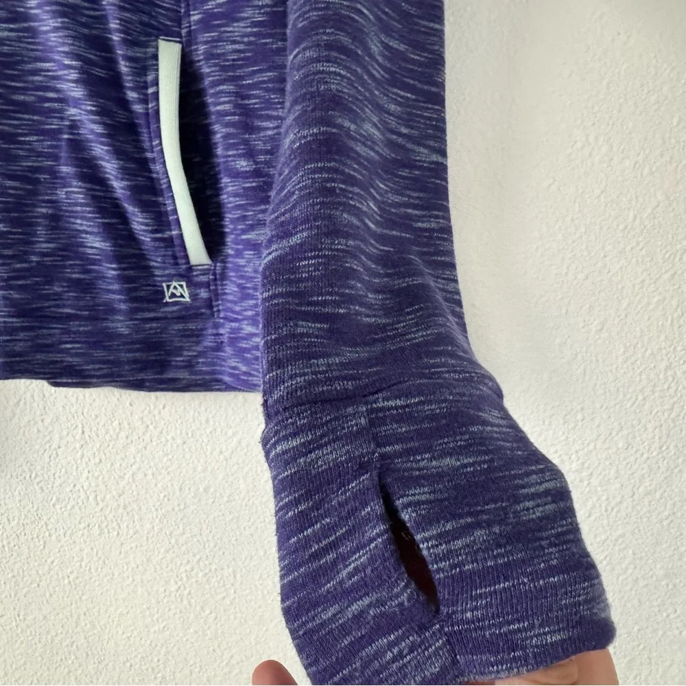 Avalanche Loma Snap Pullover Sweater Small Purple Aster Bay Quarter Snap Cozy - Picture 7 of 15